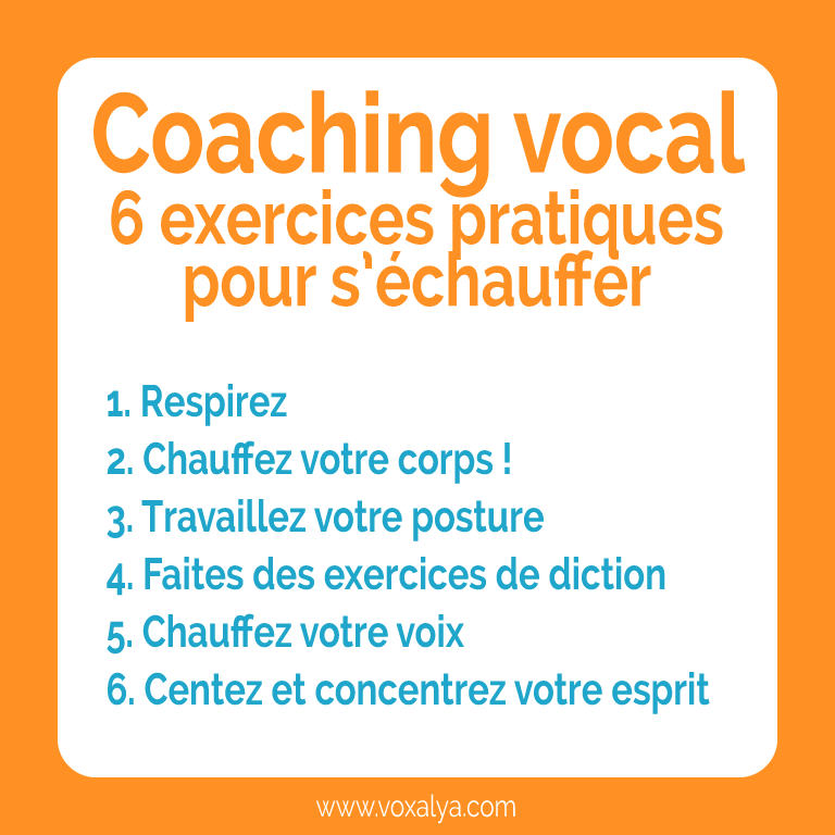 coaching vocal 6 exercices