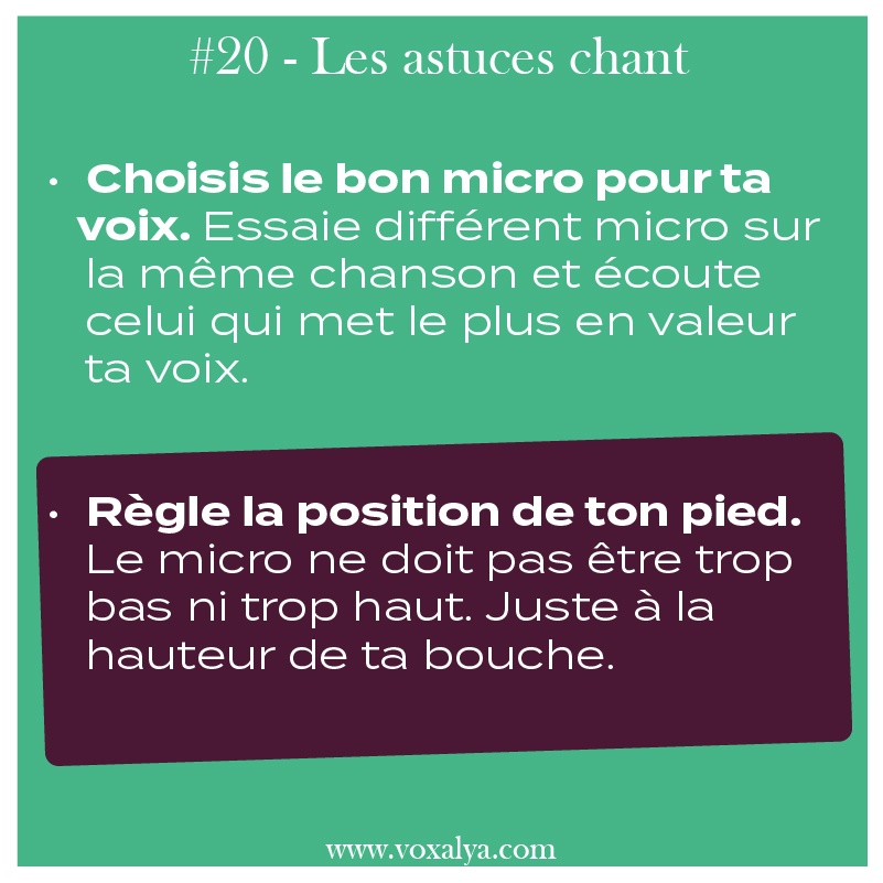 chanter avec le micro