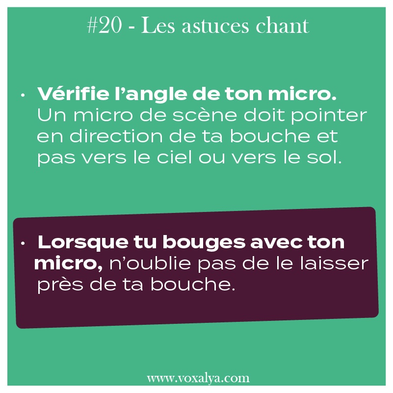 chanter avec le micro